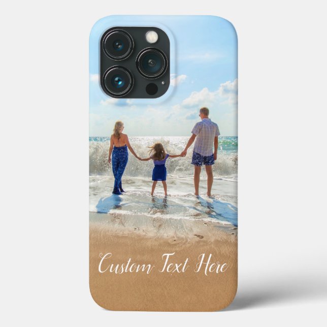 Funda De Case-Mate Para iPhone Personalizado Tu foto y texto (Reverso )