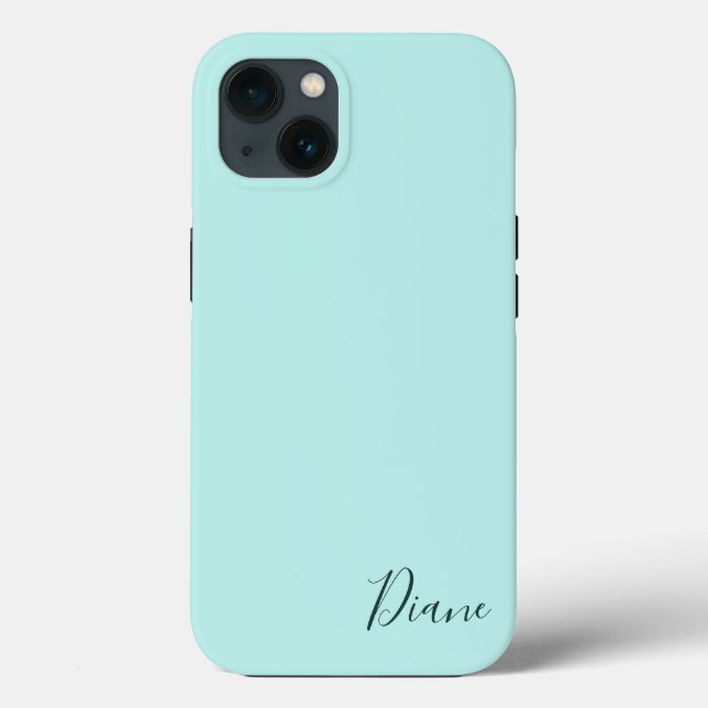 Funda De Case-Mate Para iPhone Personalizado Turquoise (Reverso )