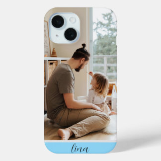 Funda Para iPhone 15 Personalizado uno de un Collage de fotos de una hi