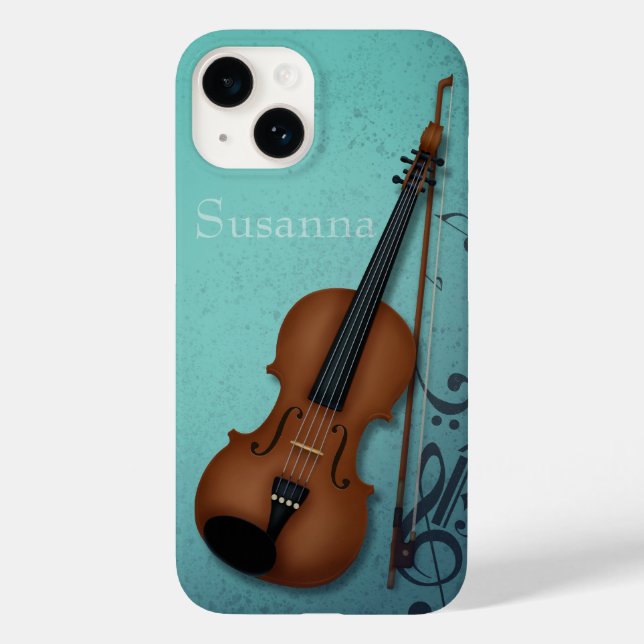 Funda De Case-Mate Para iPhone Personalizado violinista del alta bohème (Reverso )