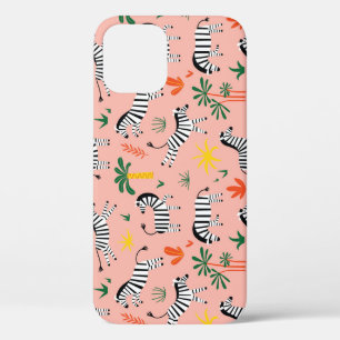 Funda Para iPhone 12 Personalizado Zebras Gracioso Patrón sin Marea