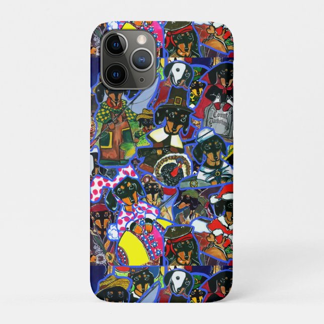 Funda De Case-Mate Para iPhone Personalizados de Dachshund (Reverso)