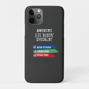 Funda Para iPhone 11 Pro Personalizar Awesome Hubby Checklist Valentine