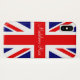 Funda De Case-Mate Para iPhone Personalizar con un nombre Bandera Nacional Britán (Reverso (horizontal))