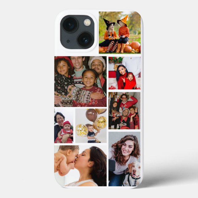 Funda De Case-Mate Para iPhone Personalizar el collage de fotos 8 (Reverso)