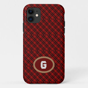Funda Para iPhone 11 Personalizar Plaid Moderno