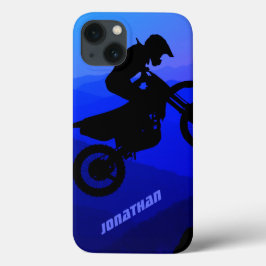 Funda Para iPhone 13 Personalized Dirt Bike Night Ride Motocross