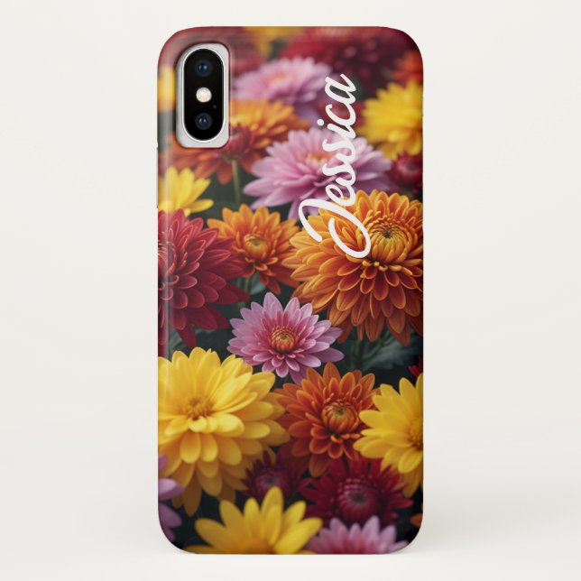 Funda De Case-Mate Para iPhone Personalized Fall Blossoms –Barely There (Reverso)