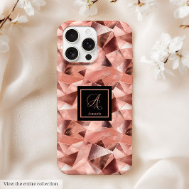 Funda Para iPhone 15 Pro Max Personalized iPhone 16 Case Elegant Rose Gold Art