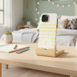 Funda Para iPhone 13 Pro Max Personalized Monogram Minimal Striped Modern Desig