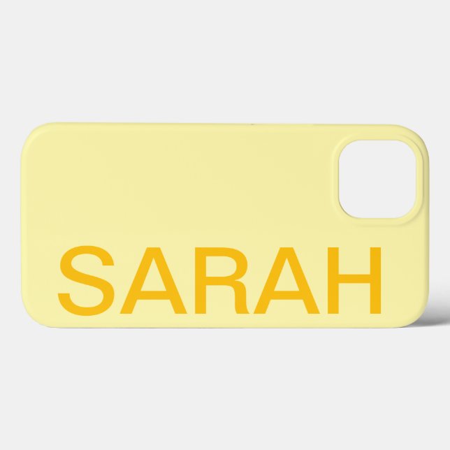 Funda De Case-Mate Para iPhone Personalized Name Simple Stylish Modern Minimal (Reverso (Horizontal))