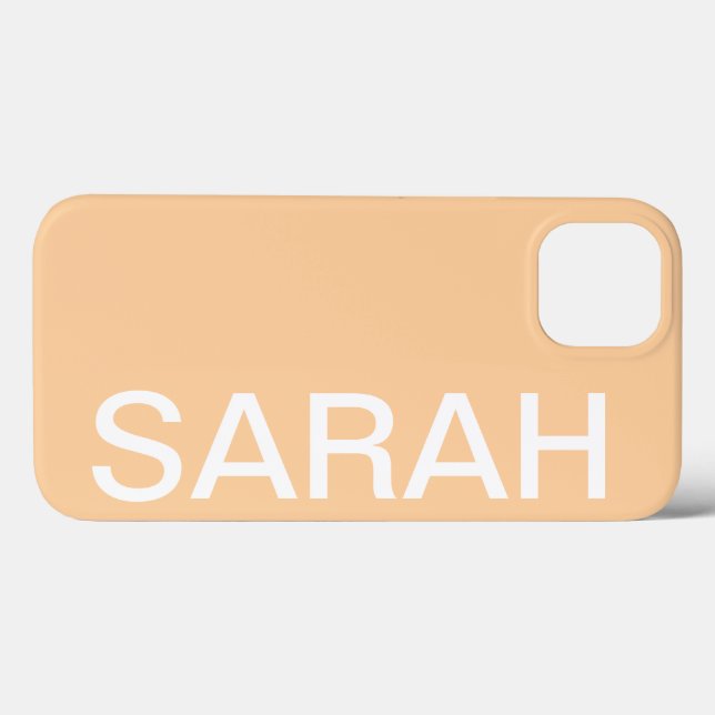 Funda De Case-Mate Para iPhone Personalized Name Simple Stylish Modern Minimal (Reverso (Horizontal))