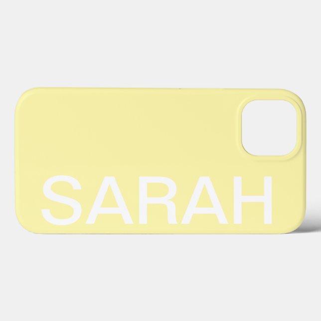 Funda De Case-Mate Para iPhone Personalized Name Simple Stylish Modern Minimal (Reverso (Horizontal))