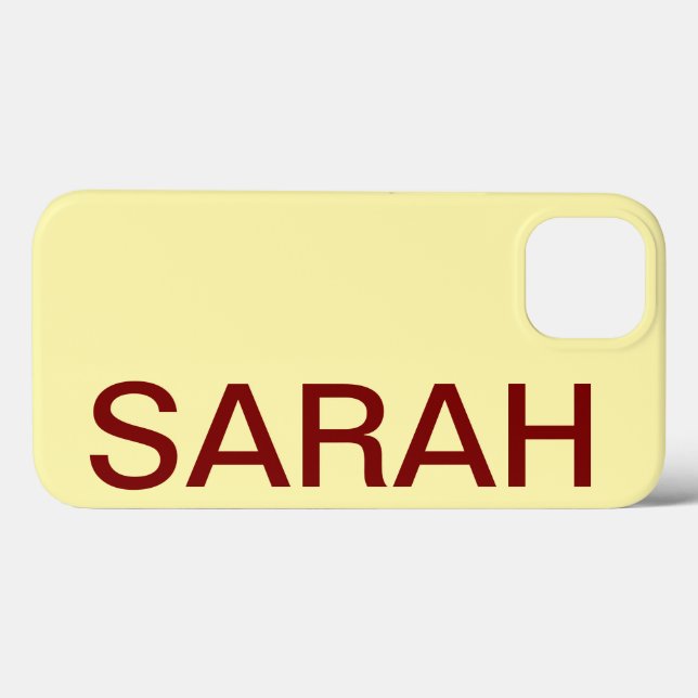 Funda De Case-Mate Para iPhone Personalized Name Simple Stylish Modern Minimal (Reverso (Horizontal))