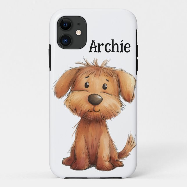 Funda De Case-Mate Para iPhone Personalized Scruffy Dog Phone Case (Reverso)