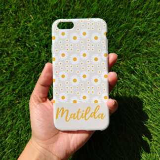 Funda Para iPhone 15 Personalized Sunny Daisy Pattern Phone Case