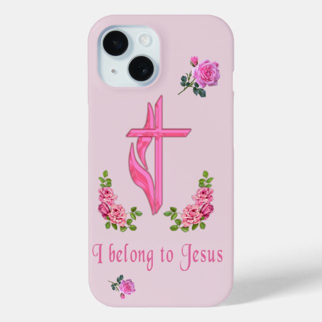 Funda De Case-Mate Para iPhone Pertenezco a Jesús (Reverso )