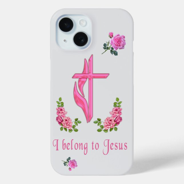 Funda De Case-Mate Para iPhone Pertenezco a Jesús (Reverso )