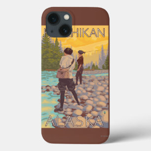 Funda Para iPhone 13 Pesca con mosca de las mujeres - Ketchikan, Alaska
