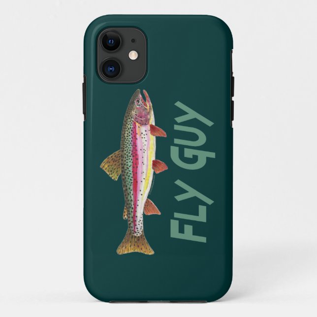 Funda De Case-Mate Para iPhone Pesca de trucha arco iris (Reverso)