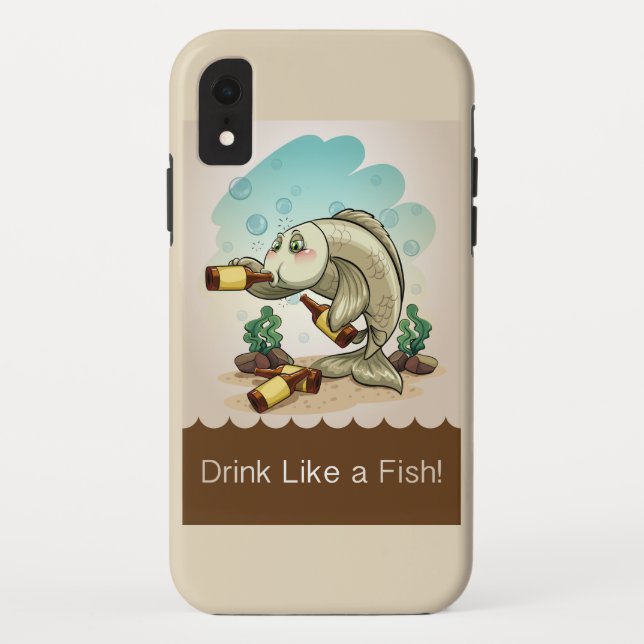 Funda De Case-Mate Para iPhone Pesca divertida (Reverso)
