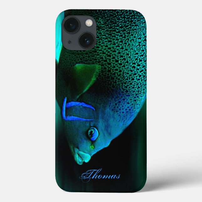 Funda De Case-Mate Para iPhone Pesca personalizada de personalizados acuarios (Reverso)