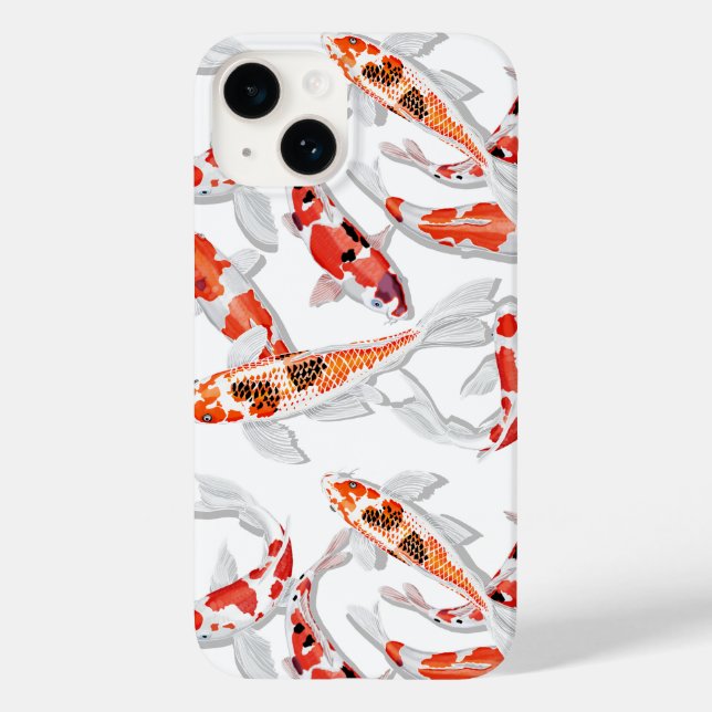 Funda De Case-Mate Para iPhone Pescado de Koi (Reverso )