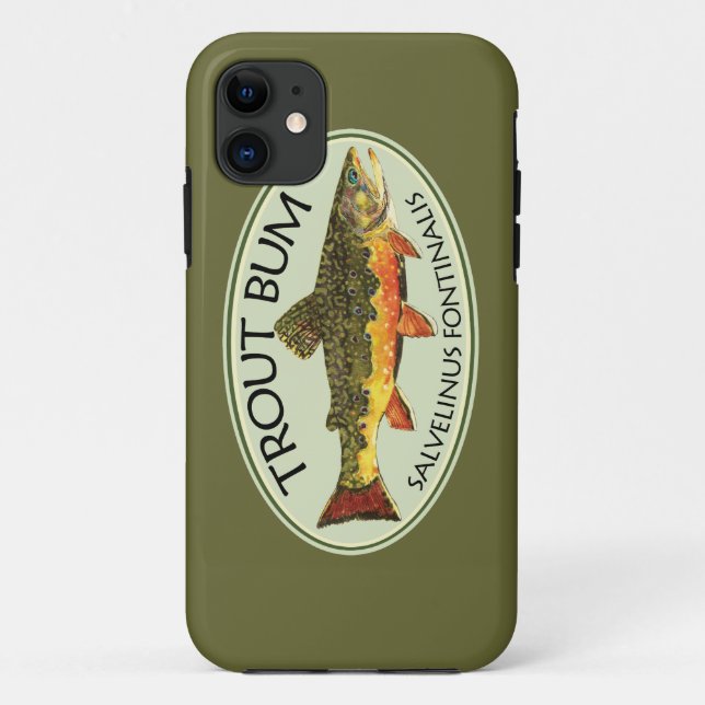 Funda De Case-Mate Para iPhone Pescado divertida de mosca (Reverso)