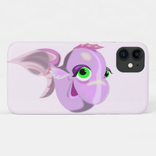 Funda Para iPhone 11 Pescado púrpura feliz -