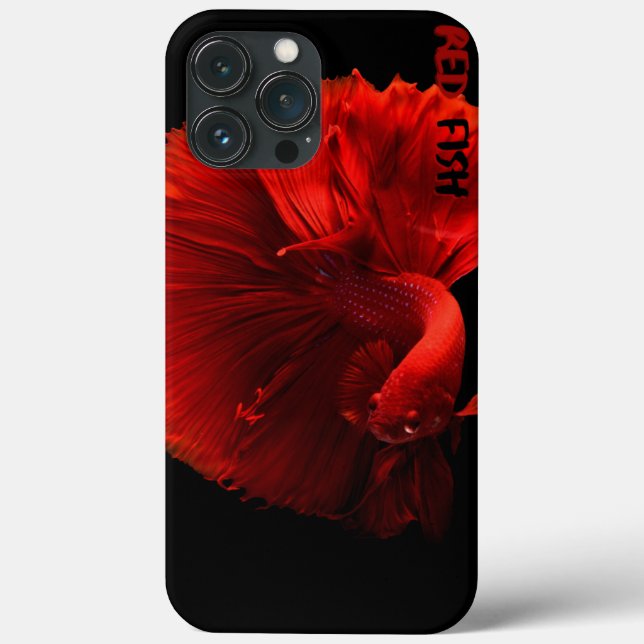 Funda De Case-Mate Para iPhone Pescado Rojo (Reverso )