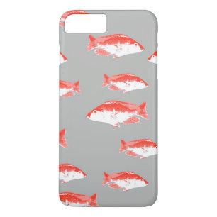 Funda Para iPhone 8 Plus/7 Plus Pescado rojo y gris