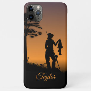 Funda Para iPhone 11 Pro Max Pescador con nombre