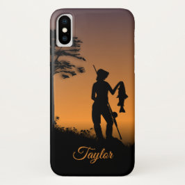 Funda Para iPhone X Pescador Personalizado Textos