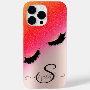 Funda Para iPhone 14 Pro Max De Case-Mate Pestañas Postizas Chic Brillo Rosa Dorado