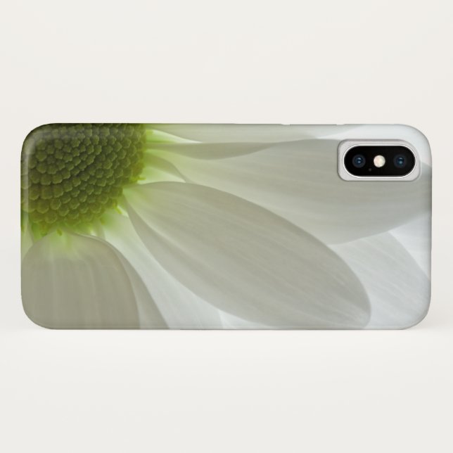 Funda De Case-Mate Para iPhone Petales de margarita blancos (Reverso (horizontal))