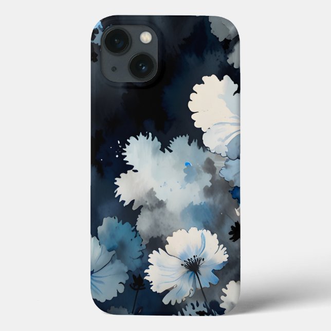 Funda De Case-Mate Para iPhone Petales índigo (Reverso)