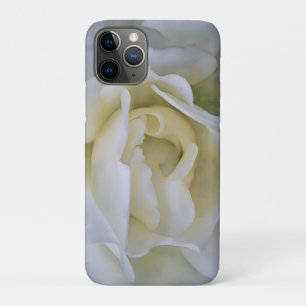 Funda Para iPhone 11 Pro Pétalos de rosa blanca Estilo de color de agua Cas