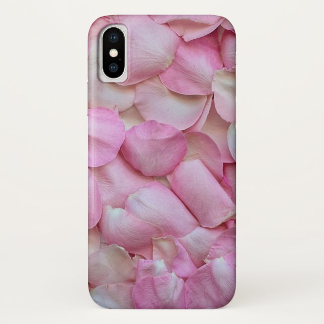 Funda De Case-Mate Para iPhone Pétalos rosa rosados (Reverso)