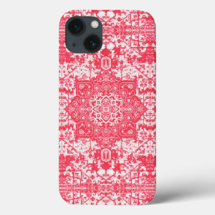 Funda Para iPhone 13 Pétalos Rosados sobre Sueños de Kilim