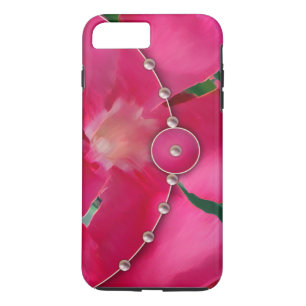 Funda Para iPhone 8 Plus/7 Plus Pétalos Rosados y Perlas