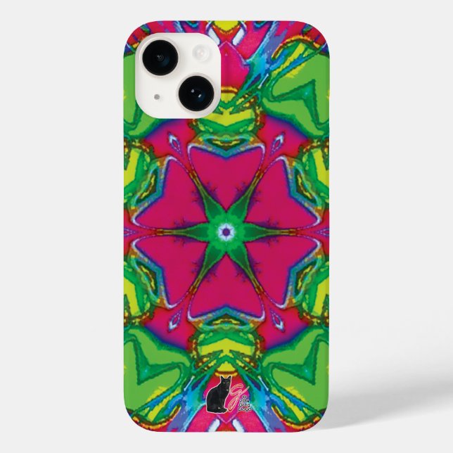 Funda De Case-Mate Para iPhone Petals Kaleidoscope (Reverso )