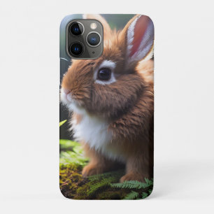 Funda Para iPhone 11 Pro "Petite Charm: El conejo enano marrón y blanco"