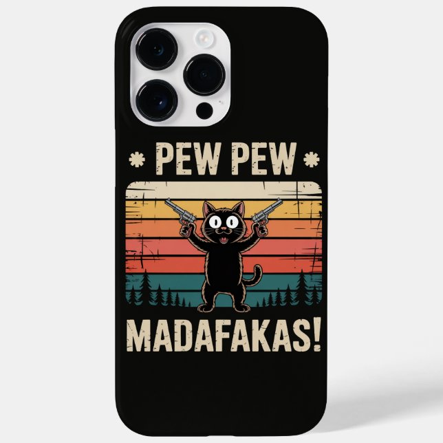 Funda De Case-Mate Para iPhone Pew Pew Hijosdemamá (Reverso)