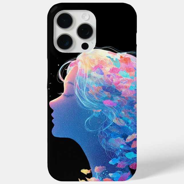 Funda De Case-Mate Para iPhone Pez de agua de ensueño Espíritu neón (Reverso )