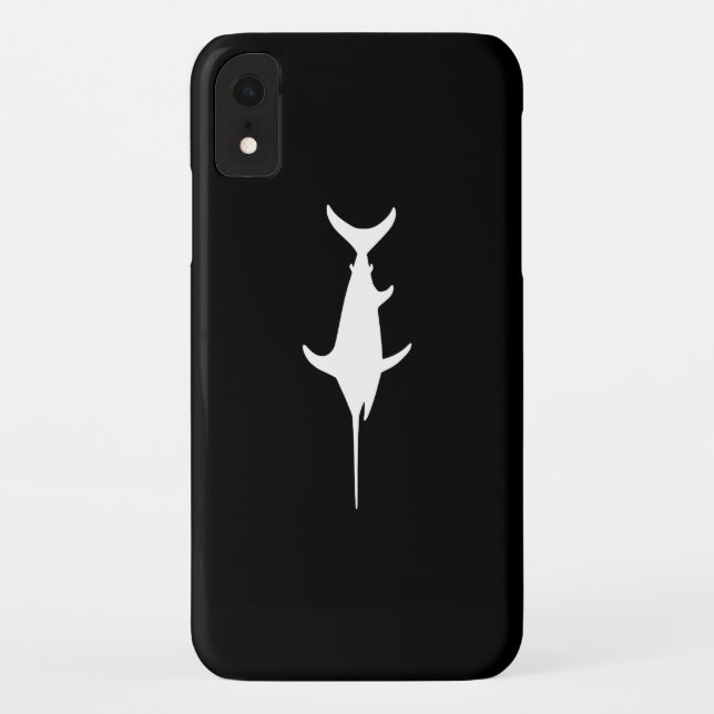 Funda De Case-Mate Para iPhone Pez espada blanco (Reverso)