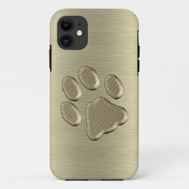 Funda De Case-Mate Para iPhone Pfötchen de oro *-* (Reverso)