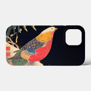 Funda Para iPhone 13 Mini Pheasant dorado en la nieve de Ito Jakuchu