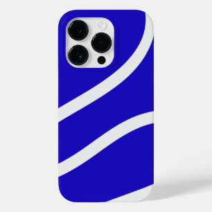 Funda Para iPhone 14 Pro De Case-Mate Phone Case – White Lines on Blue