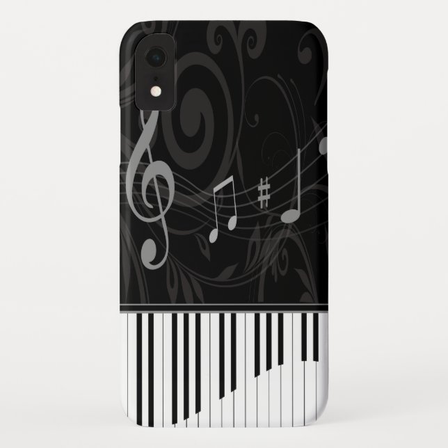 Funda De Case-Mate Para iPhone Piano caprichoso y notas musicales (Reverso)