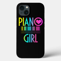 Piano Chica Funny Pianist Music Notes Musical Keyb